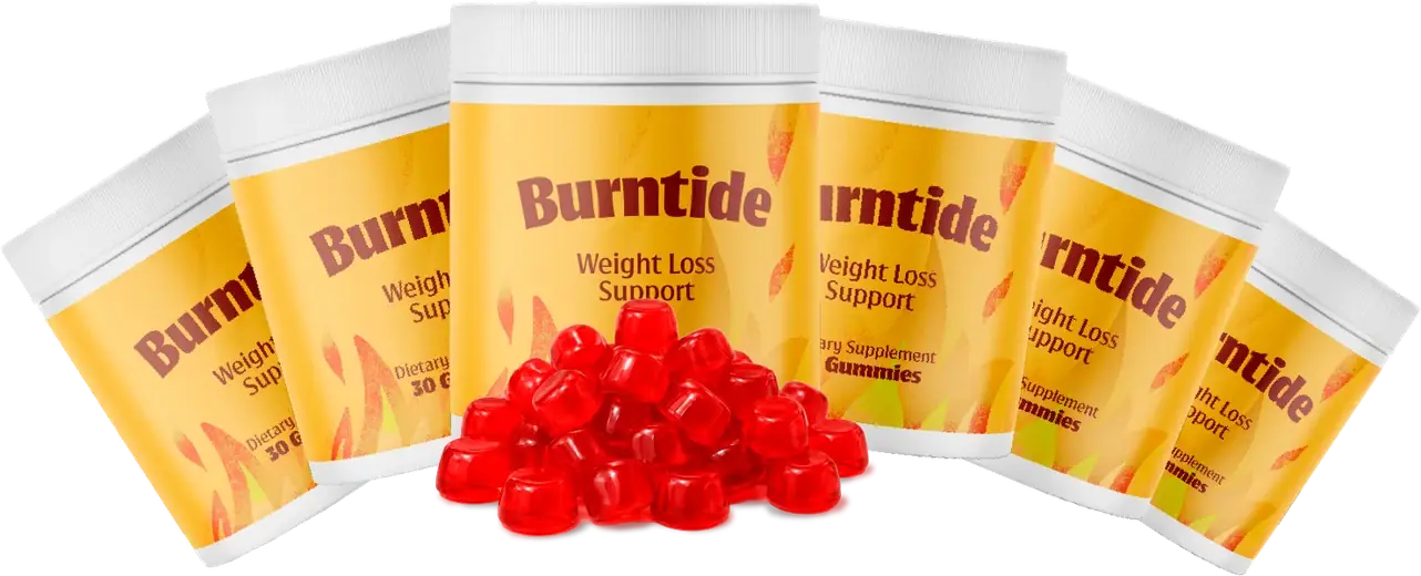 Six bottles of Burntide gummies